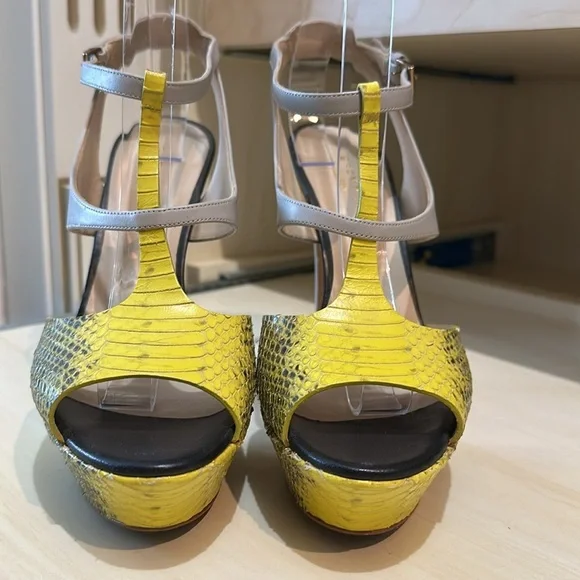 Grey Mer Platform Sandals Size 40 - Picture 8 of 8